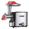 Masina de tocat carne, electrica, functie Reverse, buton On/Off, 1.4 kg/min, 1600 W, 3 discuri inox, gri si negru-poza 2-Dacenergy.ro