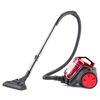 Aspirator fara sac Daewoo, aspirare uscata, 800 W, 1.5 litri, filtru burete, sistem Ultra Cyclonic, tub telescopic, rosu si negru-poza 5-Dacenergy.ro