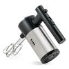Mixer de mana Zass, 300 W, 2 teluri, 2 carlige, 5 trepte de viteza, buton de eject cu sistem de siguranta, negru si argintiu-poza 3-Dacenergy.ro