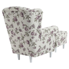 Fotoliu cu taburet, material textil rose 18, ASTRID-poza 9-Dacenergy.ro