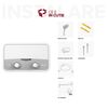 Instant apa calda Ariston, instalare single - point, electric, reglaj manual, presiunea maxima 8 bar, 5.5 kW, grad de protectie IP25, 183x290x114 mm-poza 5-Dacenergy.ro