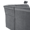 Colţar extensibil, material textil gri, model stânga, SANTIAGO-poza 11-Dacenergy.ro