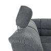 Colţar extensibil, material textil gri, model stânga, SANTIAGO-poza 6-Dacenergy.ro