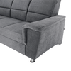 Colţar extensibil, material textil gri, model stânga, SANTIAGO-poza 10-Dacenergy.ro