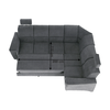 Colţar extensibil, material textil gri, model dreapta, SANTIAGO-poza 9-Dacenergy.ro