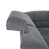 Colţar extensibil, material textil gri, model stânga, SANTIAGO-poza 7-Dacenergy.ro