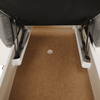Colţar mic, piele ecologică alb/material textil gri, model stânga, SANTIAGO-poza 6-Dacenergy.ro