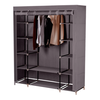 Organizator de garderobă, material textil/metal, maro, METIN VNW15-Dacenergy.ro