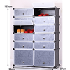 Organizator de pantofi modular, negru / alb lapte, BEKIM TYPE 2-poza 2-Dacenergy.ro