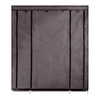 Organizator de garderobă, material textil/metal, maro, METIN VNW15-poza 4-Dacenergy.ro