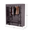 Organizator de garderobă, material textil/metal, maro, METIN VNW15-poza 3-Dacenergy.ro