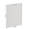 Uşă pentru maşina de spălat vase încorporată, 59,6x71,3, pin Andersen, SICILIA-poza 3-Dacenergy.ro
