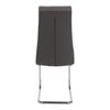 Scaun bucătărie, material textil gri deschis/piele ecologică gri/crom, SALOMA NEW-poza 8-Dacenergy.ro