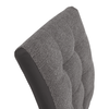 Scaun bucătărie, material textil gri deschis/piele ecologică gri/crom, SALOMA NEW-poza 11-Dacenergy.ro