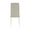 Scaun, textil bej/metal alb, COLETA NOVA-poza 7-Dacenergy.ro