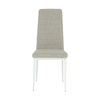 Scaun, textil bej/metal alb, COLETA NOVA-poza 4-Dacenergy.ro