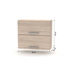 Cabinet superior batant 2DV, stejar sonoma, NOVA PLUS NOPL-015-OH-poza 4-Dacenergy.ro