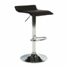 Scaun de bar, piele eco neagră/crom, LARIA NEW-poza 7-Dacenergy.ro