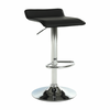 Scaun de bar, piele eco neagră/crom, LARIA NEW-Dacenergy.ro