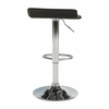 Scaun de bar, piele eco neagră/crom, LARIA NEW-poza 9-Dacenergy.ro