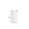 Dulap superior, alb, SPLIT 30 G-72 1F-poza 2-Dacenergy.ro