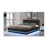 Mat matrimonial cu iluminat alb, negru, 180x200, BIRGET NEW-poza 3-Dacenergy.ro
