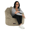 Fotoliu tip sac, material textil maro deschis, ALMERO-Dacenergy.ro