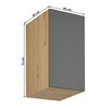 Dulap superior, stejar artizanal / gri mat, universal, LANGEN G40G-poza 3-Dacenergy.ro