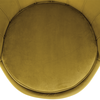 Fotoliu în stil Art-deco, catifea Velvet muştar/crom auriu, NOBLIN-poza 11-Dacenergy.ro