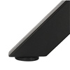 Masă de sufragerie, stejar închis / negru, diametru 120 cm, MEDOR-poza 6-Dacenergy.ro
