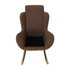 Fotoliu balansoar, material textil maro deschis/lemn, HARPER-poza 9-Dacenergy.ro