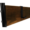 Raft pentru pantofi, lemn rustic şi metal negru / MDF, KELAM-poza 12-Dacenergy.ro
