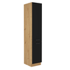 Dulap pentru produse alimentare, negru mat / stejar artizan, MONRO 40 DK-210 2F-Dacenergy.ro