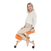 Scaun ergonomic, portocale/ fag, FLONET-poza 6-Dacenergy.ro