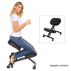 Scaun genunchi ergonomic, verde/ fag, GROCO-poza 3-Dacenergy.ro