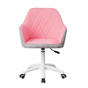 Scaun de birou, material roz/gri/alb, SANTY-poza 3-Dacenergy.ro