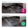 Protecţie podea sub scaun, transparent, 100x70 cm, 0,8 mm, ELLIE NEW TIP 6-poza 3-Dacenergy.ro