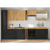 Dulap pentru produse alimentare, negru mat / stejar artizan, MONRO 60 DK-210 2F-poza 4-Dacenergy.ro