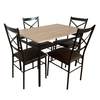 Set de sufragerie 1+4, stejar Sonoma / negru / maro, NAREN-Dacenergy.ro