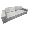 Canapea extensibilă, gri deschis, HARPERA BIG SOFA-poza 4-Dacenergy.ro