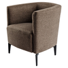 Fotoliu de design, maro / negru, KAPY-poza 7-Dacenergy.ro