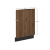 Uşă de maşină de spălat vase, nuc okapi/negru, MENZO ZM 713x596-poza 4-Dacenergy.ro