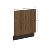Uşă de maşină de spălat vase, nuc okapi/negru, MENZO ZM 570x596-poza 6-Dacenergy.ro