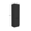 Dulap înalt, negru, SIBER 60 DK-210 2F-poza 5-Dacenergy.ro
