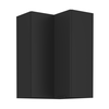 Dulap de colţ superior, negru, SIBER 60x60 GN-90 2F-Dacenergy.ro