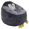 Fotoliu tip sac pinguin, gri, PINGO-Dacenergy.ro