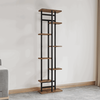 Suport de flori, negru/lemn rustic, LEDOR TIP 4-poza 6-Dacenergy.ro