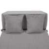Saltea pliabilă/fotoliu extensibil, 2 in 1, gri, PELOS-poza 2-Dacenergy.ro