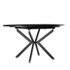 Masă extensibilă de dining, neagră, 100x100-140x75 cm, ABERO TIP 1-poza 5-Dacenergy.ro