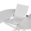 Masă extensibilă de dining, albă, 100x100-140x75 cm, ABERO TIP 1-poza 7-Dacenergy.ro